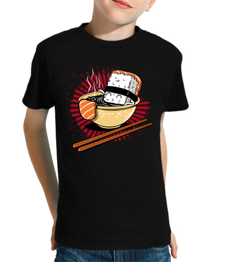 Tee Shirt Pour Enfant Manche Courte bain de sushis