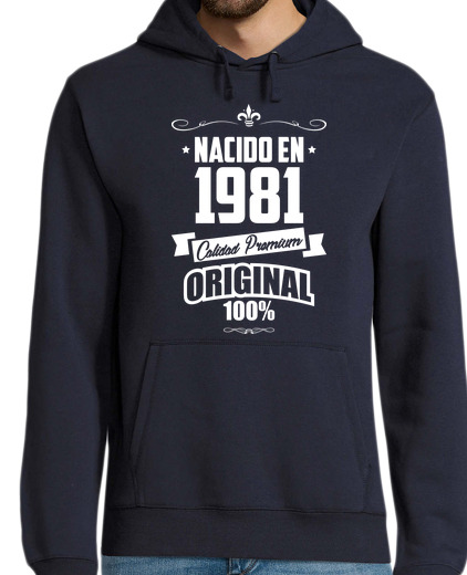 Sweat-shirt À Capuche Pour Homme né en 1981 qualité premium d39origine