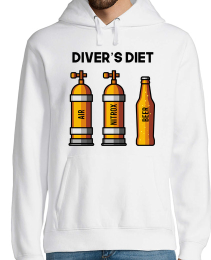 Sweat-shirt À Capuche Pour Homme vêtements de plongée sous-marine bière