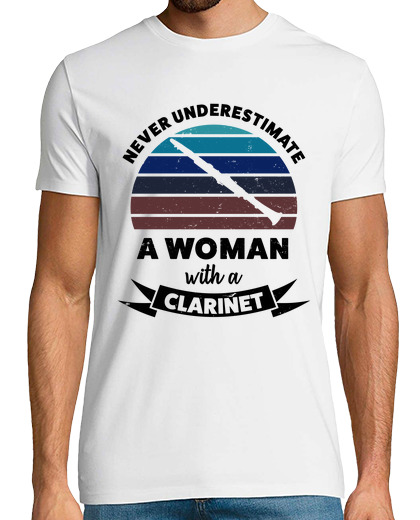 Image of woman with clarinet funny gift mom