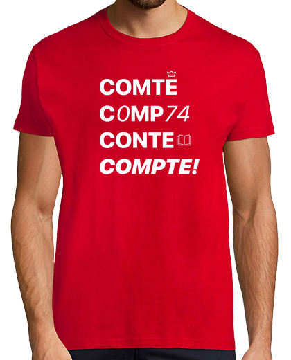 Image of comte, compta, conte, compte in valencià samarreta in valencià