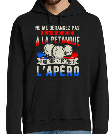 Sweat-shirt À Capuche Pour Homme Petanque Petanque