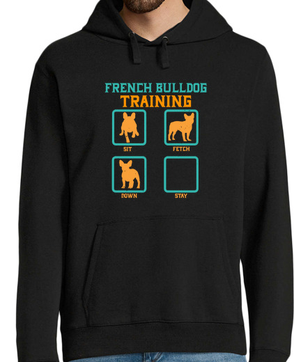 Sweat-shirt À Capuche Pour Homme formation de bouledogue français drôle