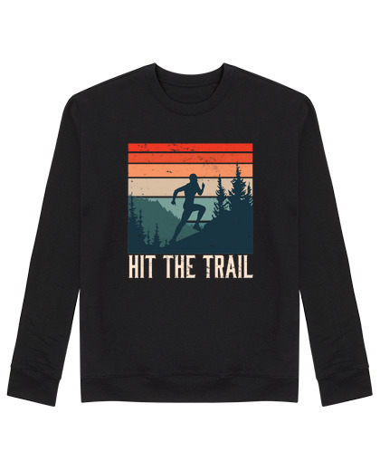 Sweat Unisexe prendre le trail retro running love r