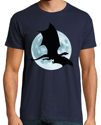 Image of full moon and dragon silhouette 1