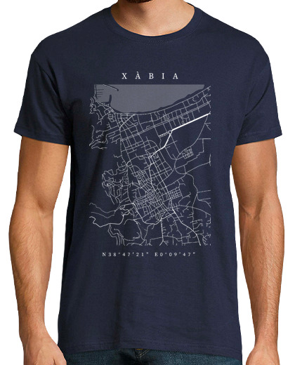 Image of map xàbia alacant samarreta valenciana