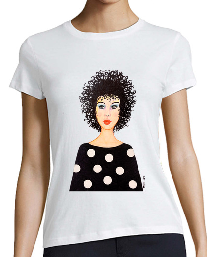 Image of 12 woman, manga , white, organic cotton