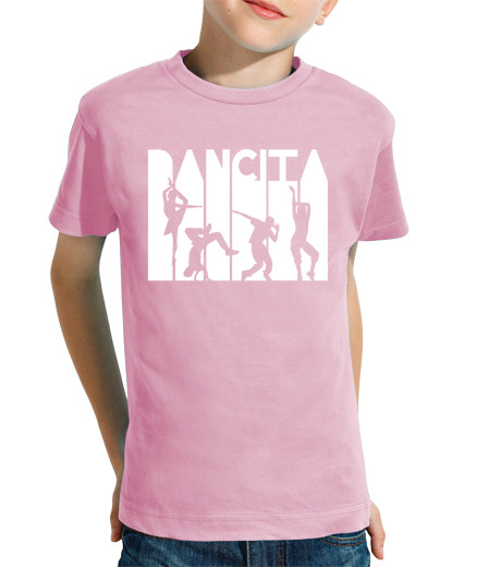 T-shirt bambino manica corta LOGO DANCITA BIANCO