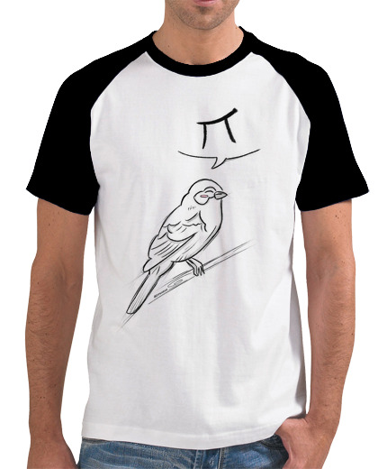 Image of t shirt , white and navy blue