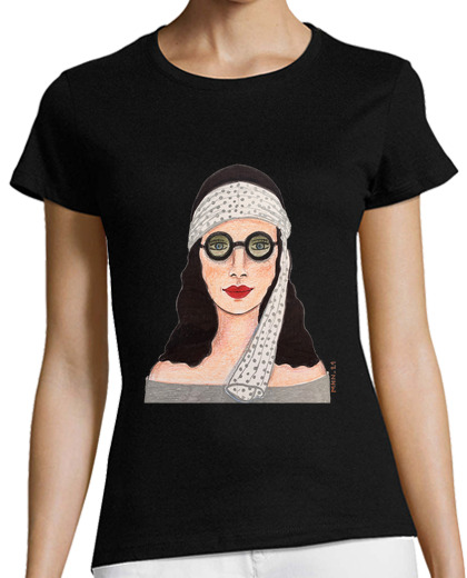 Image of 14 woman, manga , black, organic cotton