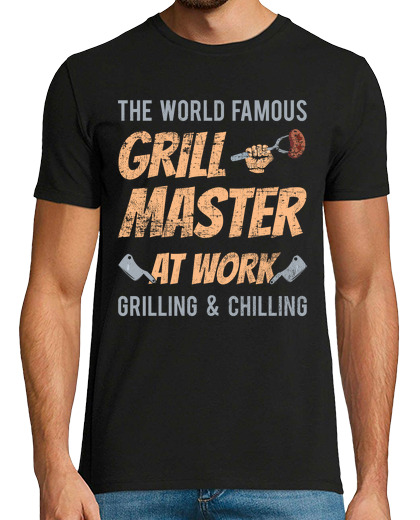 Image of grill master at work bbq grilling