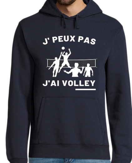 Sweat-shirt À Capuche Pour Homme j peux pas j ai volley humour volley-ball