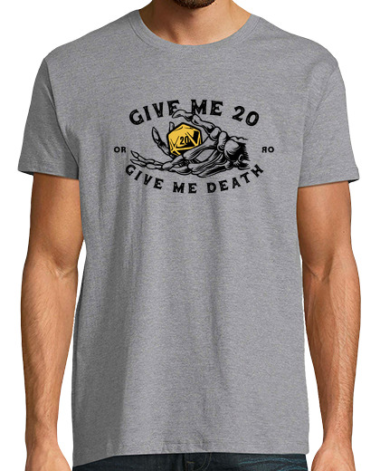 Image of give me 20 or give me death - white