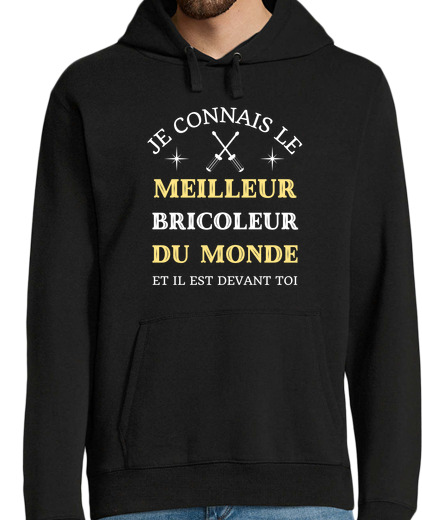 Sweat-shirt À Capuche Pour Homme meilleur bricoleur humour bricolage