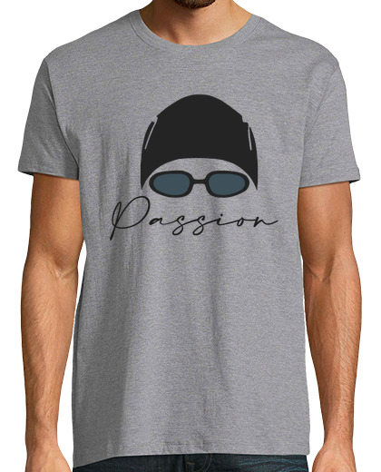 Image of man, manga , heather gray, extra quality, swim