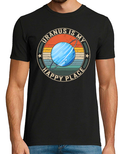 Image of my happy place shirt uranus is my happy place planet uranus astronomy solar system tee astronomy lov