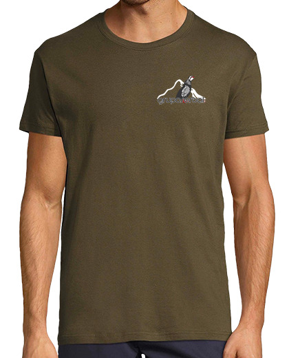 T-shirt uomo manica corta Uomo, manica corta, verde militare, qualità premium