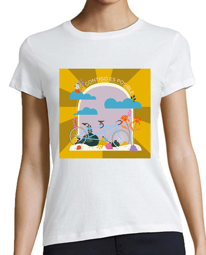 Image of Women, short sleeve, white, organic cotton