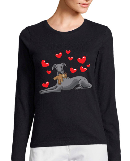 Image of italian greyhound dog with stuffed