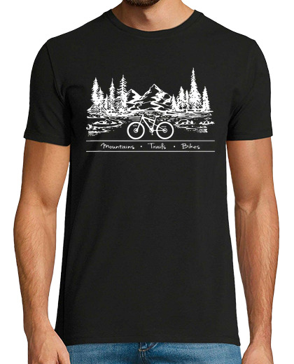 Image of novelty hill track path biker mountaintop bicycle humorous summit alp bicyclist men women t shirt