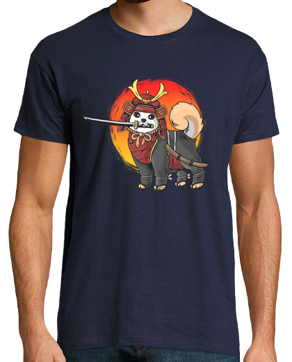 Image of akita samurai man t-shirt