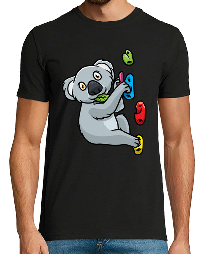 Image of bouldering koala climbing