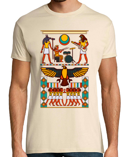 Image of hieroglyph egypt rock and roll groups pyramids pharaoh funny