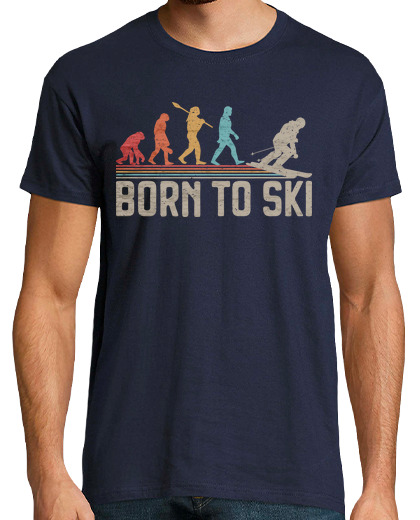Image of born to ski skier evolution skier