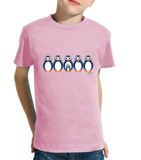 T-shirt bambino manica corta family pingu