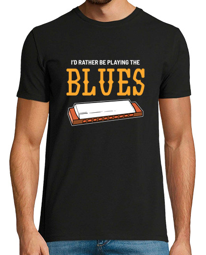 Image of playing the blues country music player harp gift