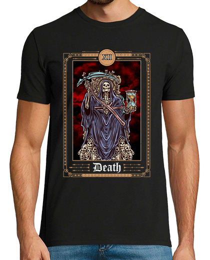 Image of tarot card death cards occult halloween in english