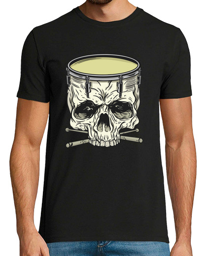 Image of skull drum music batucada percussion bass drum drummer samba