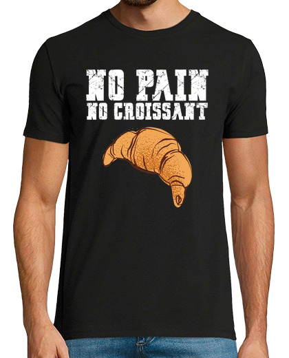 Image of humor fitness no pain no croissant