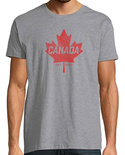 Image of Canada Est 1867 Vintage Faded Canada Maple Leaf design