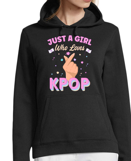 Sweat-shirt À Capuche Pour Femme Just A Girl Who Loves K Pop Korean