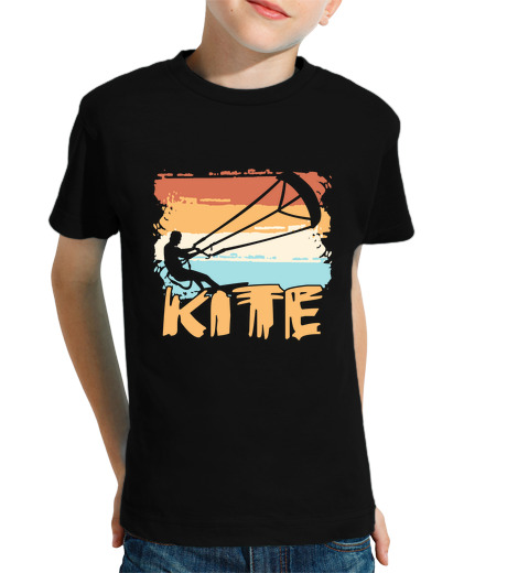 T-shirt bambino manica corta kite kitesurf regalo di kitesurf