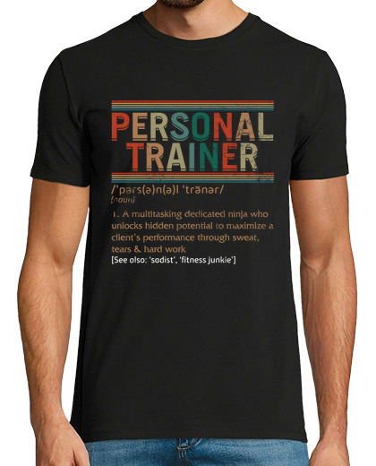 Image of personal trainer definition shirt personal trainer tshirt personal trainer tee workout training fitn
