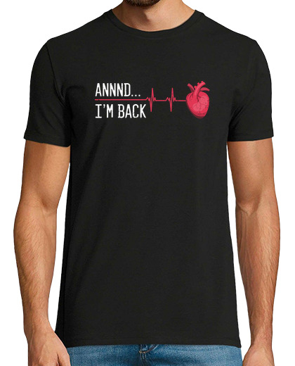 T-shirt uomo manica corta novità cardiovascolari disturbi cardiaci combattente vincitore esilarante dolori al petto arresto co