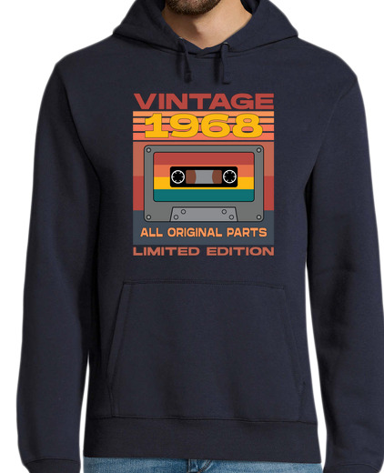 Sweat-shirt À Capuche Pour Homme Cassette vintage 1968 toutes pièces d39