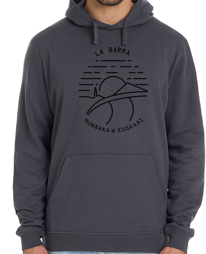 Image of la barra hoodie, tri-blend gray