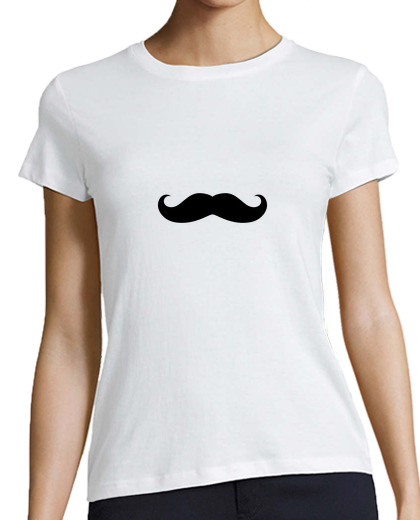 Image of funny moustache t-shirt for women