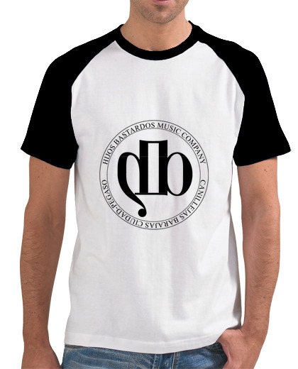Image of charlie hb man, baseball style, white and navy blue