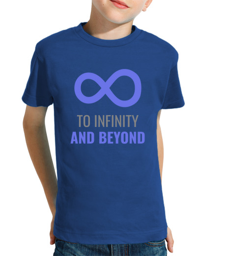 T-shirt bambino manica corta verso l39 infinito e oltre la divertent