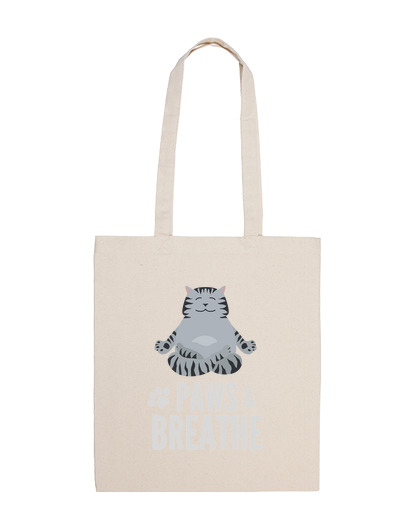 Image of fun yoga cat paws pet animal meditation