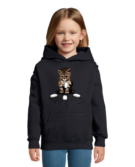 Sweat À Capuche Pour Enfant yeux de chat