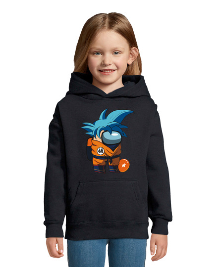 Sweat À Capuche Pour Enfant parmi nous goku bleu