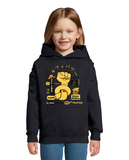 Sweat À Capuche Pour Enfant luffy power