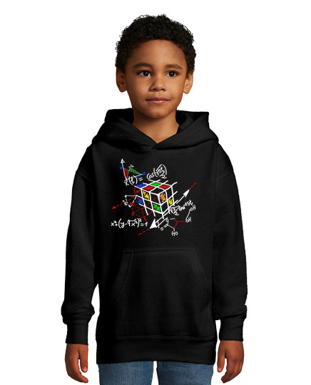 Sweat À Capuche Pour Enfant contour rubik