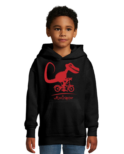 Sweat À Capuche Pour Enfant Vélociraptor