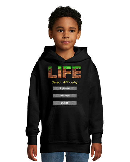 Sweat À Capuche Pour Enfant 2020 Life Select Minecraft